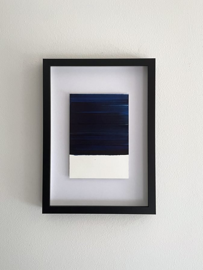 Small painting framed