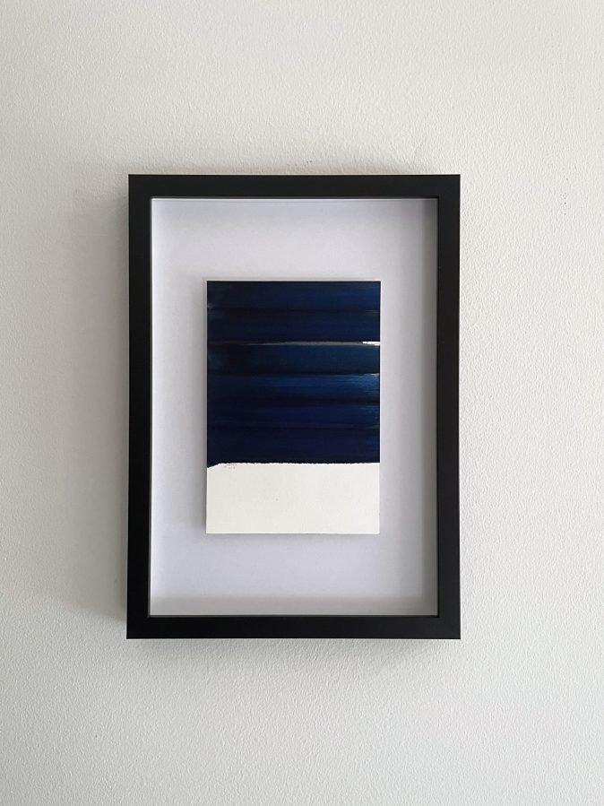 Small painting in frame